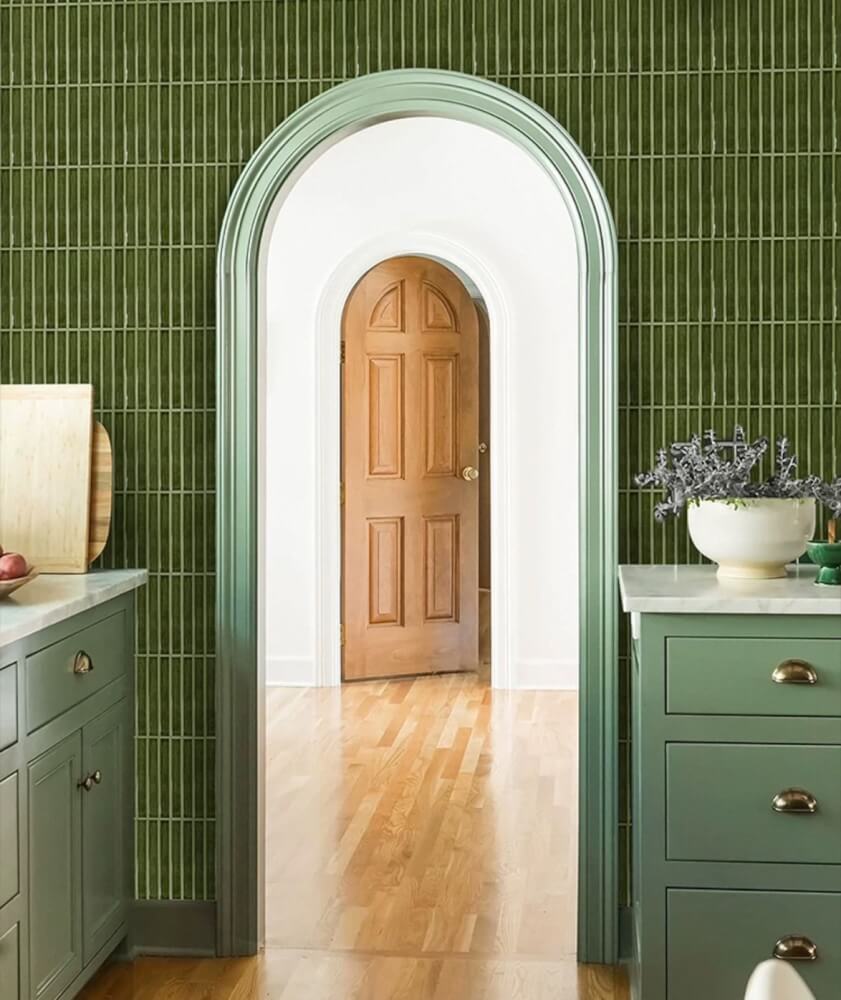 โมเสค TIMELESS TILES รุ่น PAINTIO 31 X 21.4 ซม. สีเขียว DRY GREEN ผิวเงา